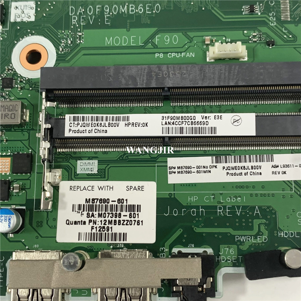 F90 For HP 260 G4 Motherboard  - огляд і ціна Ddr4 16Gb