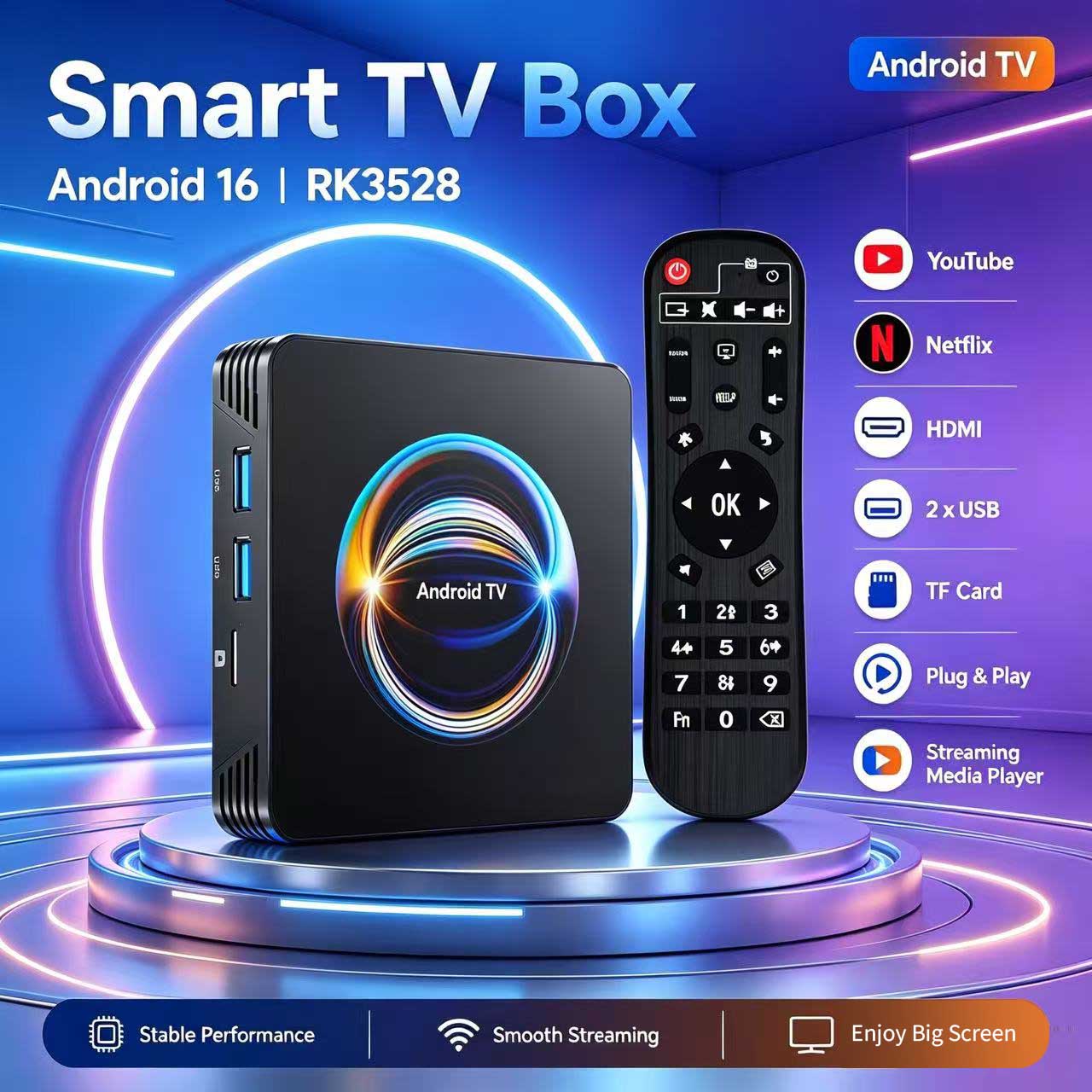 Android 16 X66 TV Box RK3528 Q - огляд і ціна Ddr3 8Gb