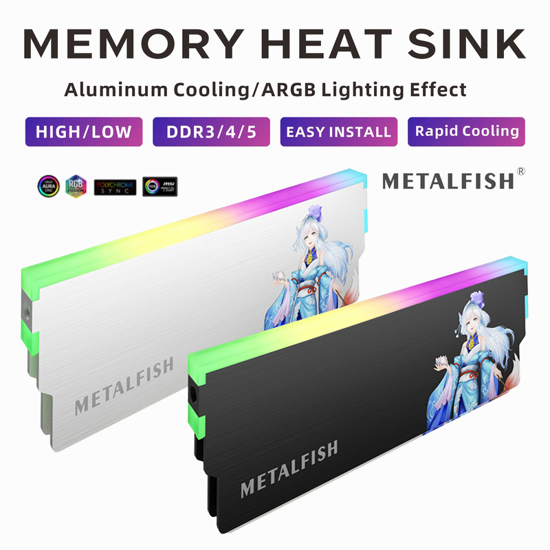 METALFISH DRAM Heatsink 5V-3PI - огляд і ціна Ram Memory Module