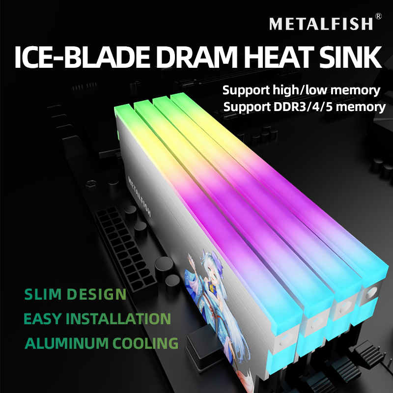 METALFISH DRAM Heatsink 5V-3PI - огляд і ціна Ram Memory Module
